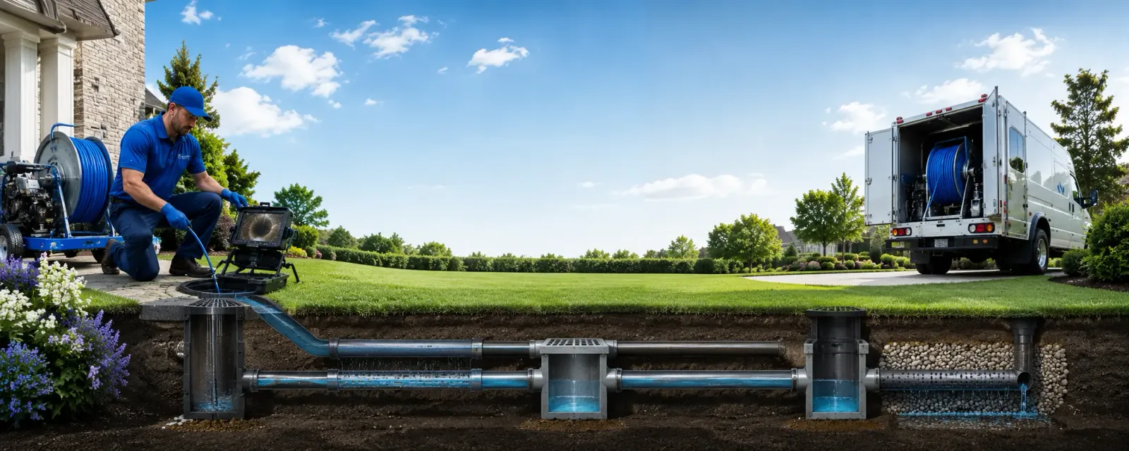 Outdoor drain cleaning information for Freehold, NY